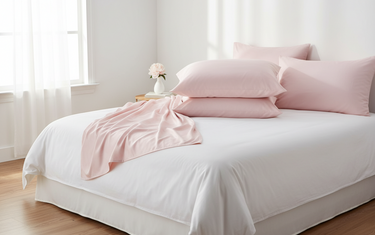 Roze kussenslopen romantisch