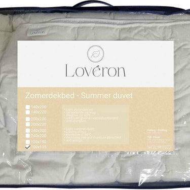Lovéron - Katoen - Zomerdekbed - Peuter - 120x150 cm - Wit