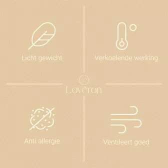 Lovéron - Katoen - Zomerdekbed - Peuter - 120x150 cm - Wit